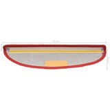  Preproge za stopnice 10 kosov 65x21x4 cm rdeče, (21061086) | Shoptok.si