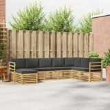  Set vanjskih sofa 8 pcs Bijela i antracit 304 x 185,5 x 73 cm | shoptok.hr