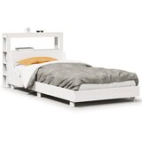 Maison Chic Posteljni okvir - Enojna postelja - Postelja za odrasle brez vzmetnice bel 90x190 cm trdna borovina-J6968, (21775855) | Shoptok.si