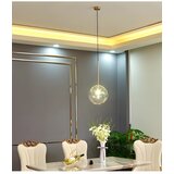 Toolight Stropna viseća svjetiljka staklena kugla 20cm APP1683-1CP | shoptok.hr