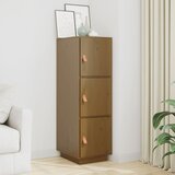  Visoka komoda boja meda 34 x 40 x 108,5 cm od masivne borovine | shoptok.hr
