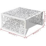  Stolić za Kavu Srebrni Geometrijski Dizajn Aluminij | Eponuda.ba