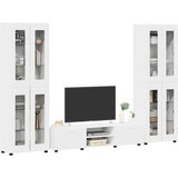  Set TV komoda s ladicama s policom Bijelo Konstruirano drvo | shoptok.hr