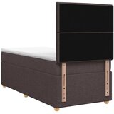  Boxspring krevet s madracem Tamno smeđa 90 x 190 cm Tkanina - Tamno smeđa 90 x 190 cm Dizajn linija | shoptok.hr