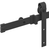  Gornja vodilica za klizna vrata 213 5 cm čelični crni | shoptok.hr