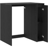  Ormar za perilicu rublja s pohranom Crni hrast 87 x 60 x 89 cm | shoptok.hr