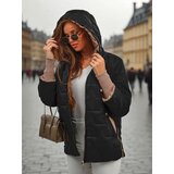 Resti Women's Quilted Jacket with Hood and Cuffs on Sleeves Stone Hollow | Eponuda.ba