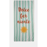 Sinsay Prugasti ručnik s natpisom Dolce far niente | shoptok.hr
