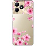  Torbica silikonska print skin za realme C53 rose flowers Cene