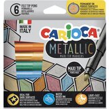 Carioca Metallic Maxi Felt Tip Pens - 6 kos. | Shoptok.si