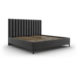 Mazzini Beds Tamno sivi tapecirani bračni krevet s prostorom za odlaganje s podnicom 180x200 cm Casey – Cijene