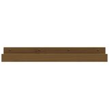  Zidne police 2 kom boja meda 80x12x9 cm od masivne borovine | shoptok.hr