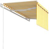  Automatska tenda na uvlačenje s roletom 3,5 x 2,5 m žuto-bijela | Eponuda.com