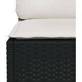  8-dijelni set vrtnih sofa od poliratana s jastucima crni | shoptok.hr