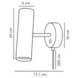  DFTP by Nordlux - Zidna spot svetiljka MIB 1xGU10/8W/230V crna | Eponuda.com