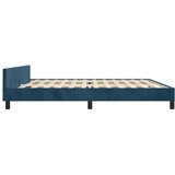  Okvir za krevet bez madraca tamnoplavi 200x200 cm baršunasti | shoptok.hr