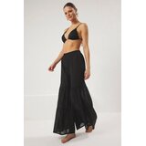 TRENDYOLMILLA Ženske pantalone Tbess25Pl00003, Crne Cene