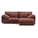 Micadoni Ružičasta kutna garnitura od bouclé tkanine (s desnim kutom) Torino – Home | shoptok.hr