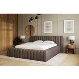 ELTAP Smeđi tapecirani bračni krevet s prostorom za odlaganje s podnicom 160x200 cm Carilla – | shoptok.hr