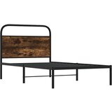 vidaXL Okvir kreveta bez madraca dimljena boja hrasta 100x200cm drveni | shoptok.hr