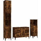  3-dijelni set kupaonskog namještaja boja hrasta drveni | shoptok.hr
