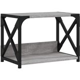  Stalak za pisač 2 razine siva boja hrasta 44x26x31,5 cm drveni | shoptok.hr