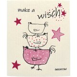 OWOSCHFETZN Spužvasta krpa "Henne Berta - Make a wisch" - Ružičasta | shoptok.hr
