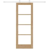  Klizna vrata ORKDAL 73,5 x 198,5 cm Masivna borovina i staklo | shoptok.hr