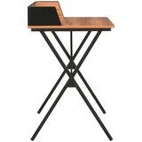 vidaXL vodaXL Pisalna miza črna in rjava 80x50x84 cm | Shoptok.si