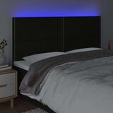  Uzglavlje crno 180x5x118/128 cm od tkanine | shoptok.hr