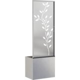 vidaXL Vrtno korito z dekorativno ploščo Srebrna 50 x 140 cm | Shoptok.si