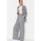 Trendyol Pants - Gray - Wide leg Cijene