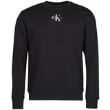 Calvin Klein Jeans Puloverji MONOLOGO CREW NECK Črna | Shoptok.si