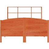  Krevet s regalom za knjige bez madraca 150x200 cm od borovine | shoptok.hr