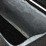  Kutija za pohranu od poliratana 200 x 50 x 60 cm crna | shoptok.hr