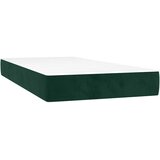Box spring krevet s madracem tamnozeleni 90x190 cm baršunasti | shoptok.hr
