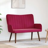 SOFA za dvije osobe Vinska crvena 115 x 61 x 87 cm Baršun Cijene