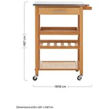 Premier Housewares Bambusov servirni voziček na kolesih 41x58 cm Harlow – | Shoptok.si
