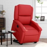 Maison Chic Naslanjač - Relax naslanjač s funkcijo vstajanja rdeče umetno usnje, (22040179) | Shoptok.si