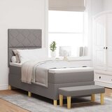  s opruga kutije Sivo-smeđa 200 x 80 cm tkanina | shoptok.hr