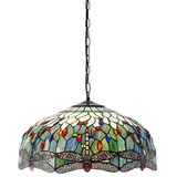  Endon 66148 - Luster na lancu Tiffany DRAGONFLY 3xE27/60W/230V prečnik 50 cm | Eponuda.com