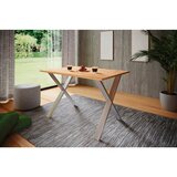 MID.YOU Pisalna Miza Lona, Barva Hrast, Srebrna, 160x80cm | Shoptok.si