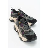 LuviShoes Lecce Black-purple Multi Women's Sneakers Cene