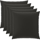  Presvlaka za jastuk 6 pcs HEERLEN Crna 80 x 80 cm Poliester | shoptok.hr