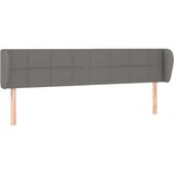  Vzglavje z ušesi temno sivo 183x23x78/88 cm blago, (20793435) | Shoptok.si