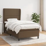 The Living Store Box spring postelja z vzmetnico temno rjava 90x200 cm blago - Box Spring Postelja, (21519684) | Shoptok.si