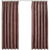  Zavjese za zamračivanje 2 kom baršunaste ružičaste 140 x 175 cm | shoptok.hr