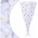  Umjetno božićno drvce s stalakom Bijelo 240 cm PVC i Čelik | shoptok.hr