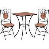 Bistro set s mozaikom boja cigle od željeza i keramike | shoptok.hr