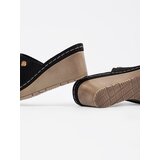 GOODIN Black women's wedge flip-flops | shoptok.hr